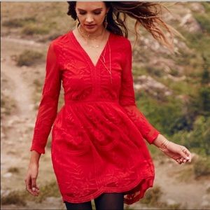 Alter’d State Red Lacey Dress
